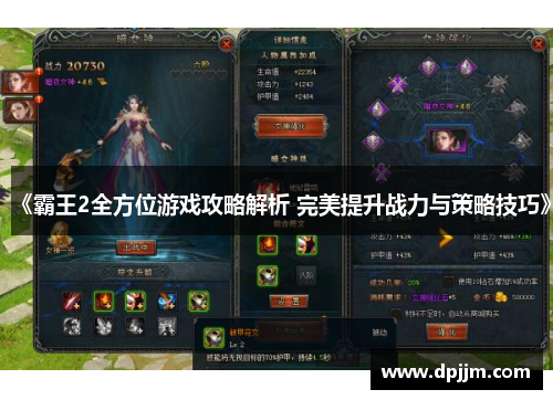 《霸王2全方位游戏攻略解析 完美提升战力与策略技巧》